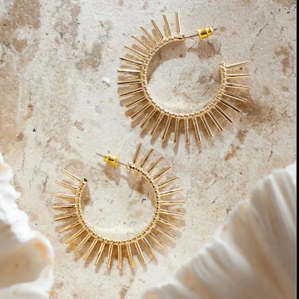 Bohemian hoop earrings M143
